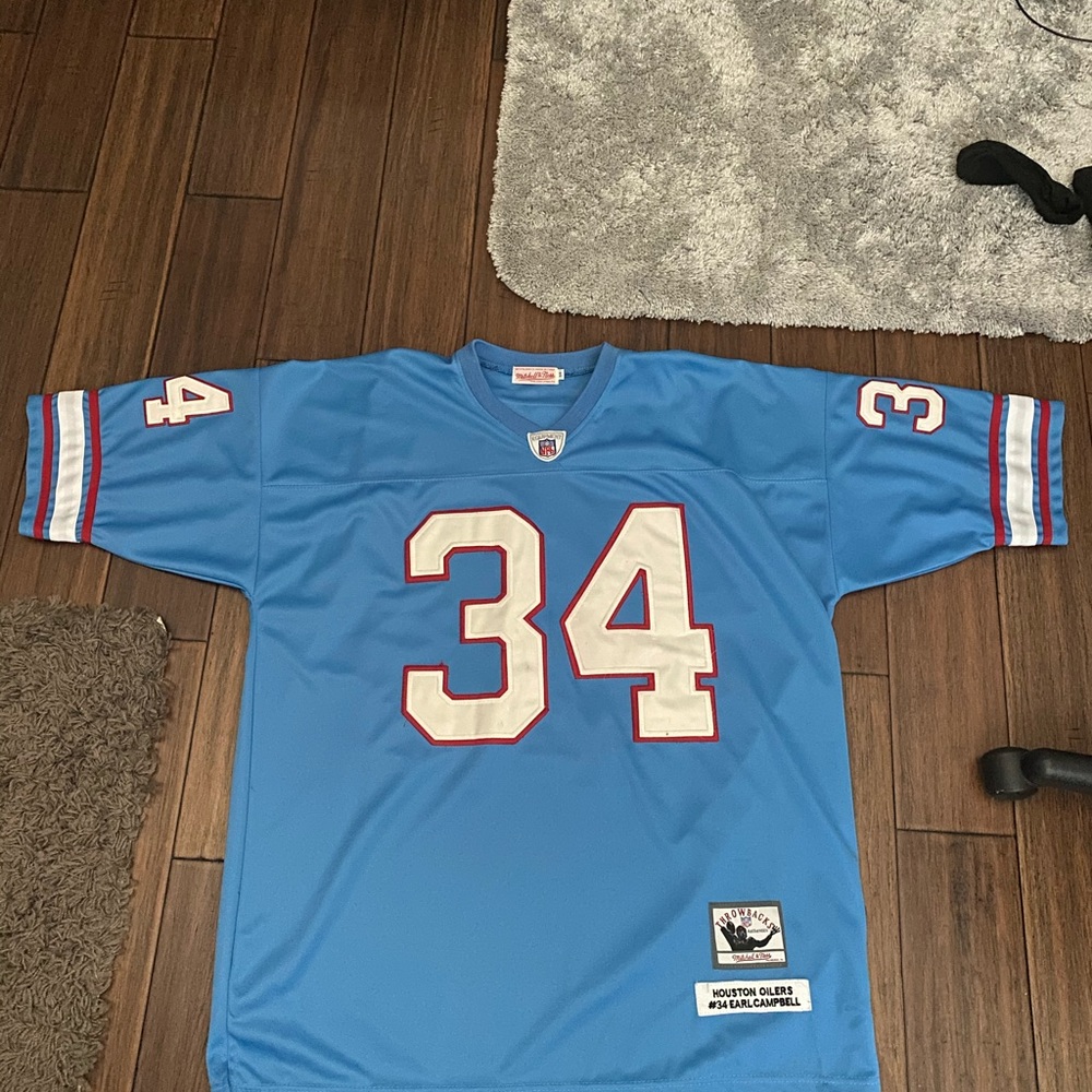 1980 Houston Oilers Earl Campbell Replica Jersey